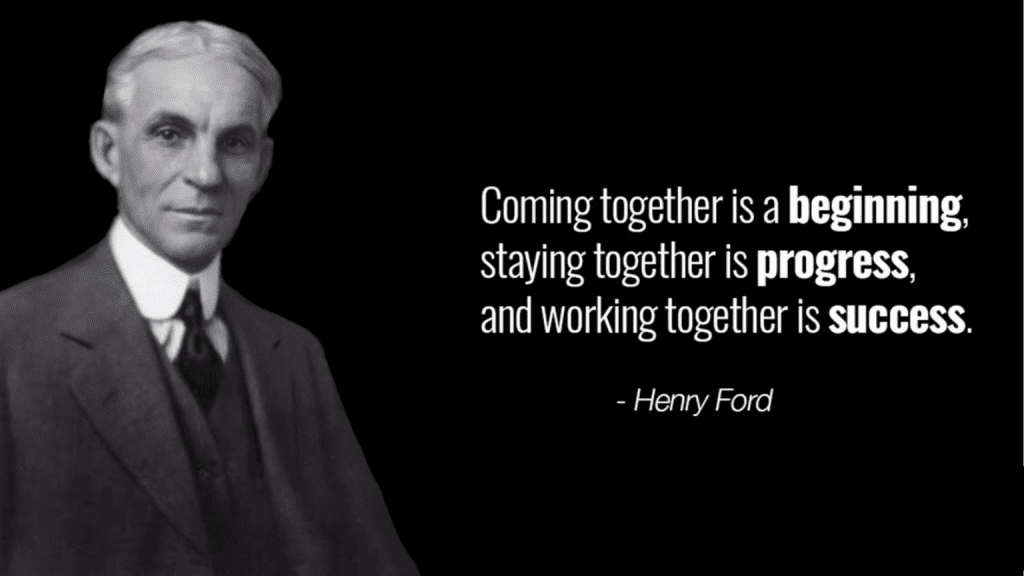 Henery Ford's Quote About Team work