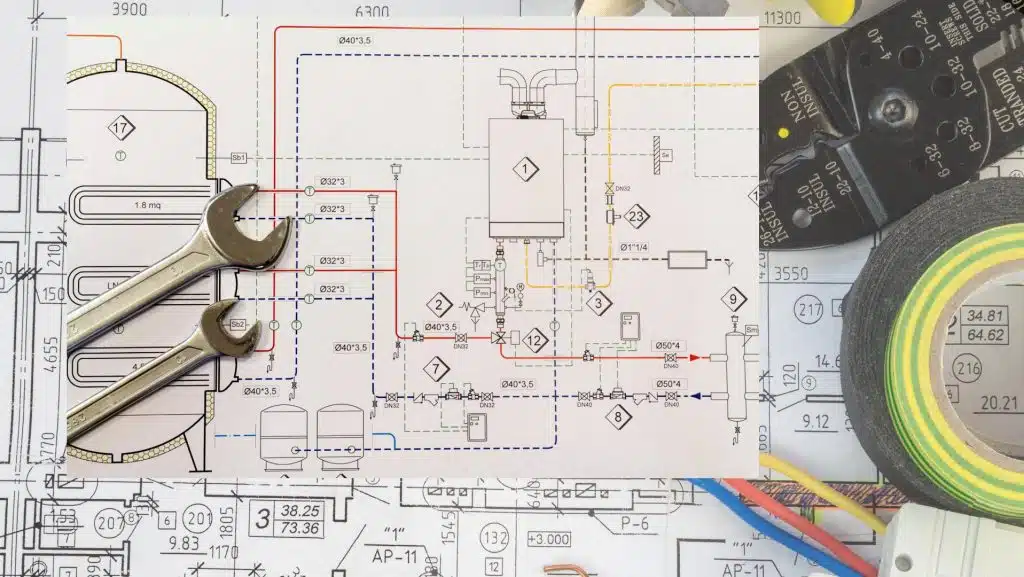 The job of the plumbing system is to get the waste water out of the building and also get the fresh water inside through the pipes.  